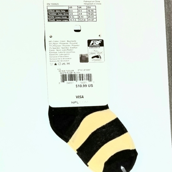 2 Pairs FBF Saints Rugby Block Socks for T… - Picture 5 of 6
